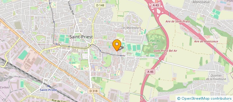 localisation de l'entreprise MONSIEUR ANTHONY BERTHET  SAINT-PRIEST