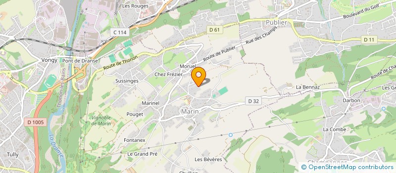 localisation de l'entreprise MONSIEUR ANTHONY BERTILLON  MARIN