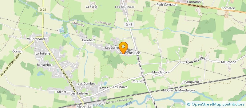 localisation de l'entreprise MONSIEUR ANTHONY BERTILLOT  MEZERIAT