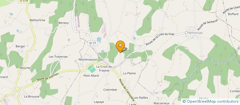 localisation de l'entreprise MONSIEUR ANTHONY BESSEAS  CHEMINAS