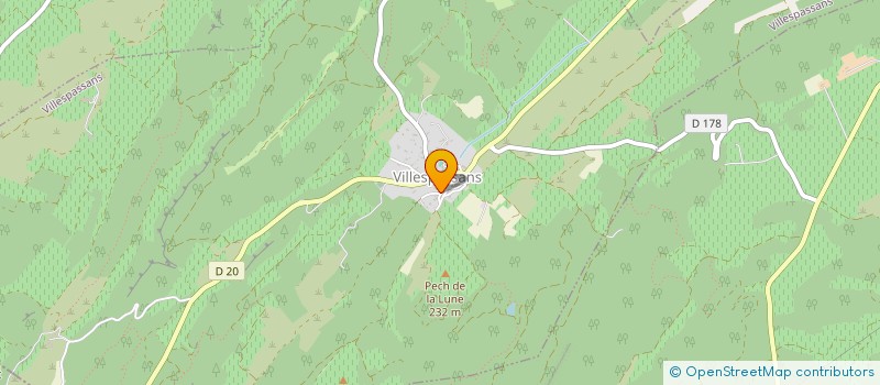 localisation de l'entreprise MONSIEUR ANTHONY BEVILACQUA  VILLESPASSANS