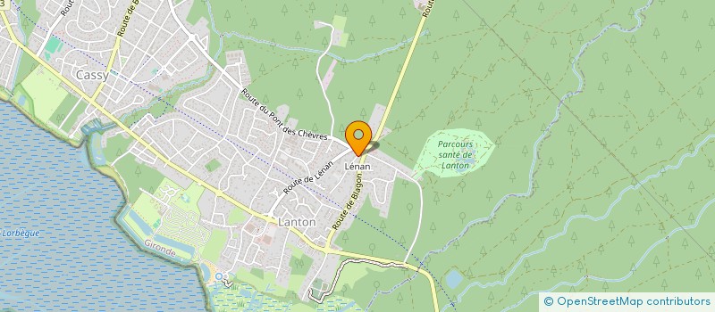 localisation de l'entreprise MONSIEUR ANTHONY BIARNES  LANTON