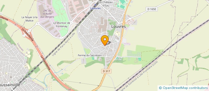 localisation de l'entreprise MONSIEUR ANTHONY BIGOT  LOUVRES