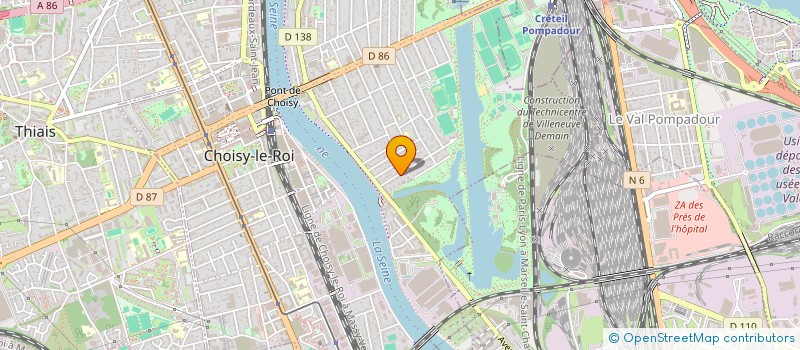 localisation de l'entreprise MONSIEUR ANTHONY BILLARD  CHOISY LE ROI