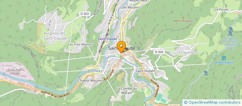 localisation de l'entreprise MONSIEUR ANTHONY BINETRUY  SAINT-CLAUDE