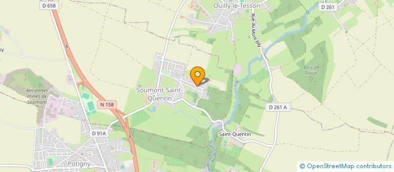 localisation de l'entreprise MONSIEUR ANTHONY BISSON  SOUMONT-SAINT-QUENTIN