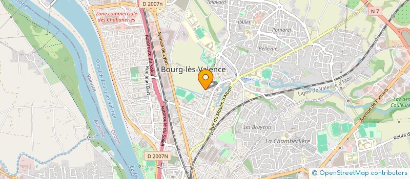 localisation de l'entreprise MONSIEUR ANTHONY BLACHE  BOURG-LES-VALENCE