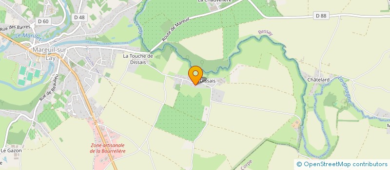 localisation de l'entreprise MONSIEUR ANTHONY BOCQUIER  MAREUIL-SUR-LAY-DISSAIS