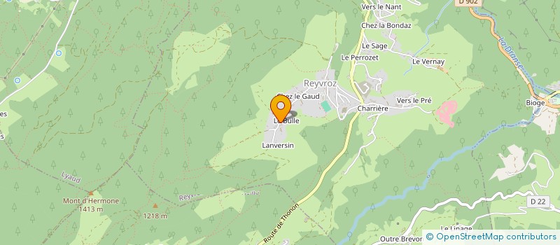 localisation de l'entreprise MONSIEUR ANTHONY BOGUD  REYVROZ