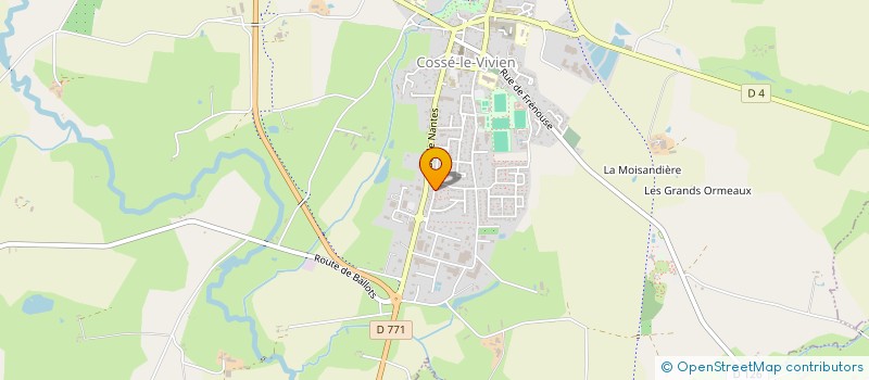 localisation de l'entreprise MONSIEUR ANTHONY BOISSEAU  COSSE-LE-VIVIEN