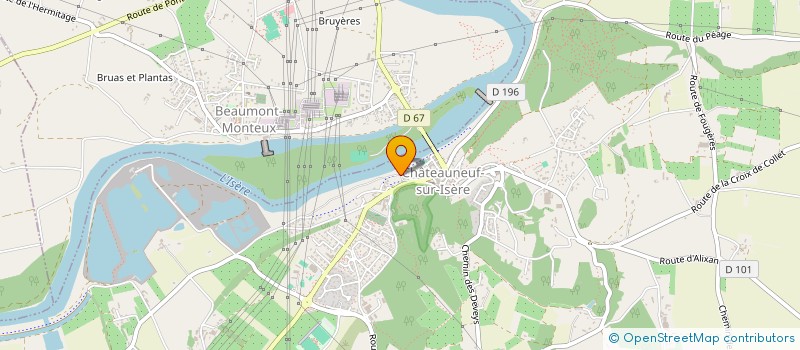 localisation de l'entreprise MONSIEUR ANTHONY BONAFOUX à CHATEAUNEUF-SUR-ISERE