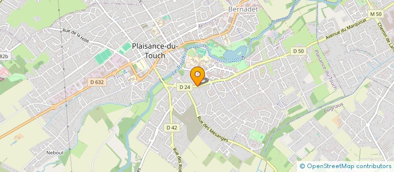 localisation de l'entreprise MONSIEUR ANTHONY BONFANTI  PLAISANCE-DU-TOUCH