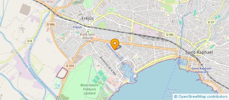 localisation de l'entreprise MONSIEUR ANTHONY BONNAUD à FREJUS