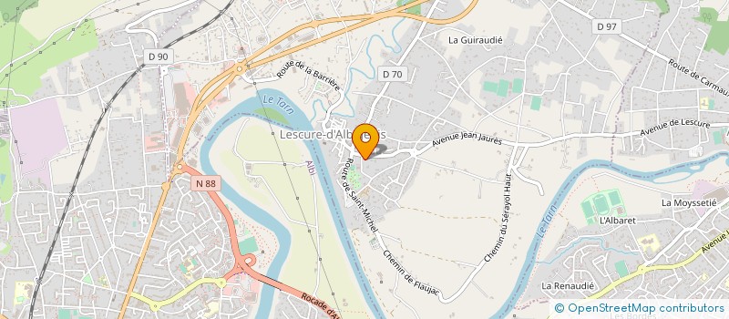 localisation de l'entreprise MONSIEUR ANTHONY BONNIN  LESCURE-D'ALBIGEOIS