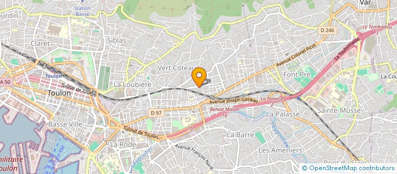 localisation de l'entreprise MONSIEUR ANTHONY BORREGO  TOULON