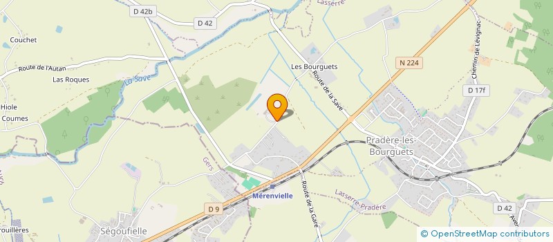 localisation de l'entreprise MONSIEUR ANTHONY BOUGAULT  LASSERRE-PRADERE