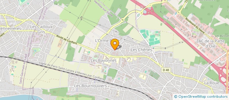 localisation de l'entreprise MONSIEUR ANTHONY BOULANGER  HERBLAY-SUR-SEINE