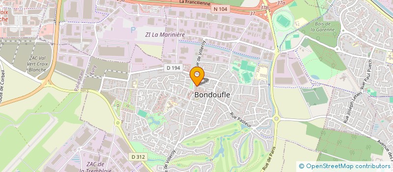 localisation de l'entreprise MONSIEUR ANTHONY BOULAY  BONDOUFLE