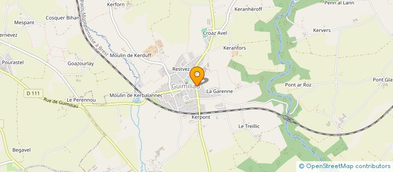 localisation de l'entreprise MONSIEUR ANTHONY BOULC'H  GUIMILIAU