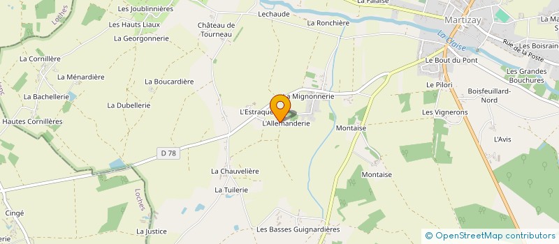 localisation de l'entreprise MONSIEUR ANTHONY BOURBON à FONTGOMBAULT