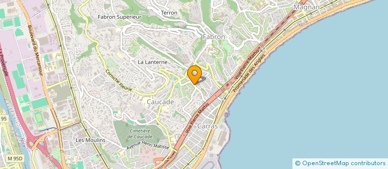 localisation de l'entreprise MONSIEUR ANTHONY BOURDIN  NICE