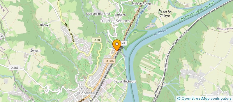 localisation de l'entreprise MONSIEUR ANTHONY BOURGUIGNON  CONDRIEU