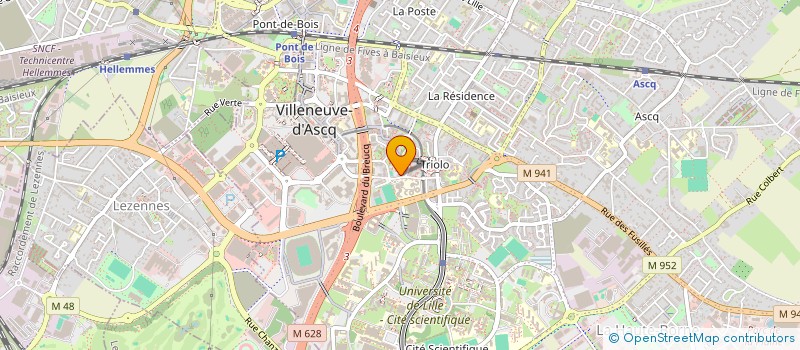 localisation de l'entreprise MONSIEUR ANTHONY BOURGUOIS  VILLENEUVE-D'ASCQ