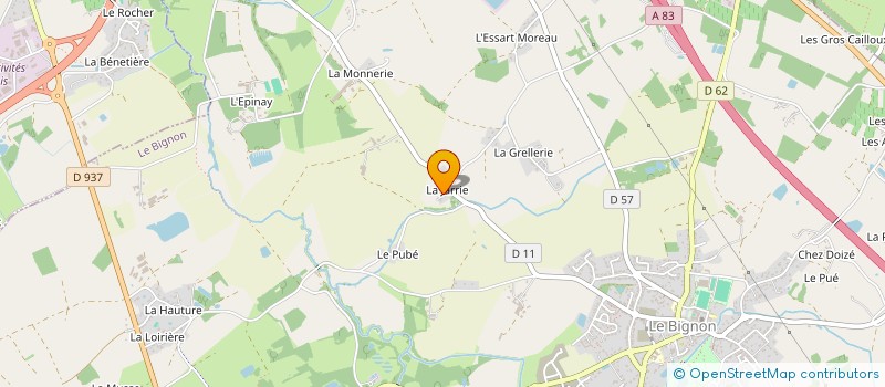 localisation de l'entreprise MONSIEUR ANTHONY BOURSIER  LE BIGNON