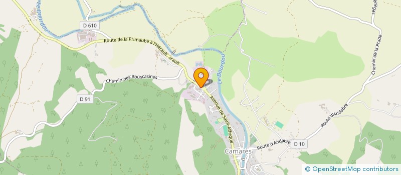 localisation de l'entreprise MONSIEUR ANTHONY BOUSQUET  CAMARES