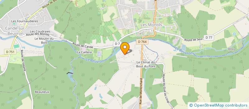 localisation de l'entreprise MONSIEUR ANTHONY BOUTTIER  MONTHOU-SUR-BIEVRE