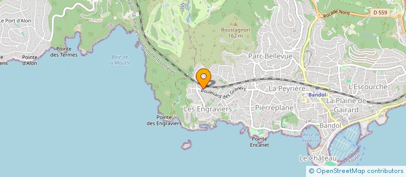 localisation de l'entreprise MONSIEUR ANTHONY BOUVARD  BANDOL