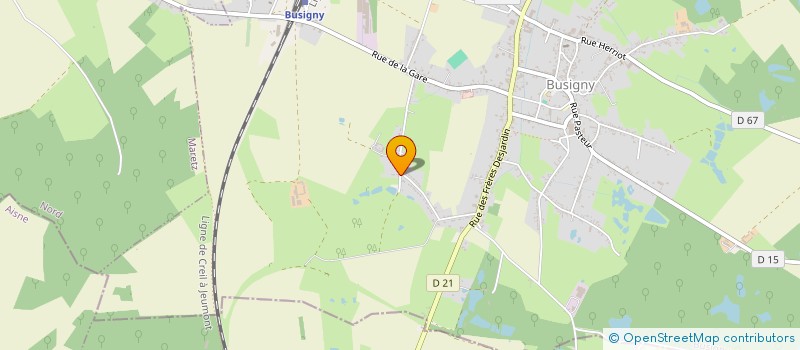 localisation de l'entreprise MONSIEUR ANTHONY BRICHE  BUSIGNY