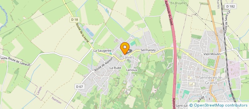 localisation de l'entreprise MONSIEUR ANTHONY BRISSET à LAIVES
