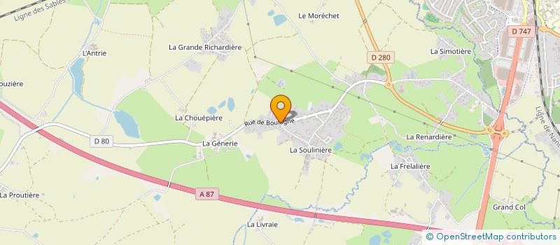 localisation de l'entreprise MONSIEUR ANTHONY BROSSARD  AUBIGNY-LES CLOUZEAUX