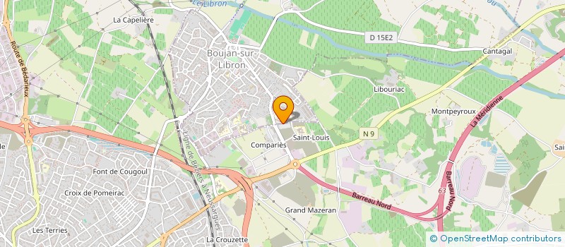 localisation de l'entreprise MONSIEUR ANTHONY BROUAT à BOUJAN-SUR-LIBRON