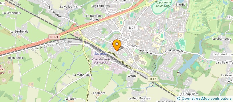 localisation de l'entreprise MONSIEUR ANTHONY BRUGIER  SAVENAY