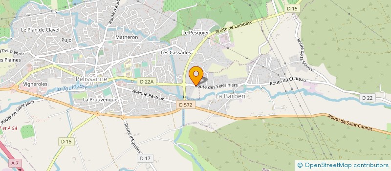 localisation de l'entreprise MONSIEUR ANTHONY BUCHEL  PELISSANNE