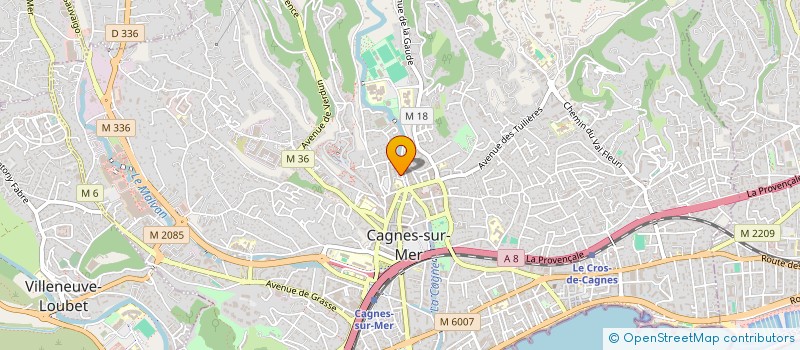 localisation de l'entreprise MONSIEUR ANTHONY BUFFET à CAGNES-SUR-MER