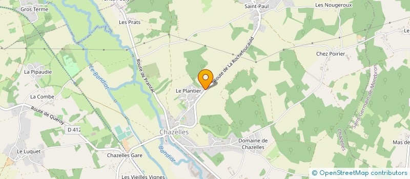 localisation de l'entreprise MONSIEUR ANTHONY BUGEON à CHAZELLES