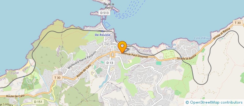 localisation de l'entreprise MONSIEUR ANTHONY BUISSON à L'ILE-ROUSSE
