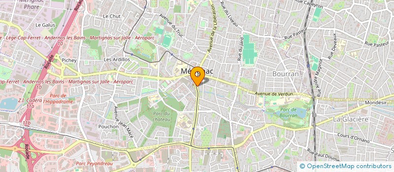 localisation de l'entreprise MONSIEUR ANTHONY BUNEL  MERIGNAC