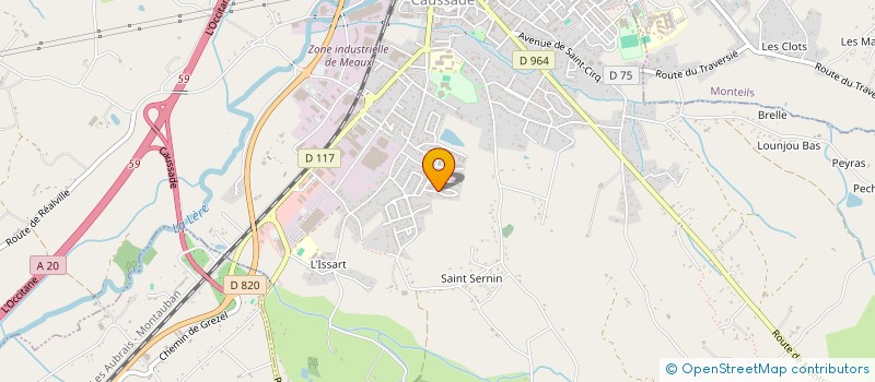 localisation de l'entreprise MONSIEUR ANTHONY BURDESE  CAUSSADE