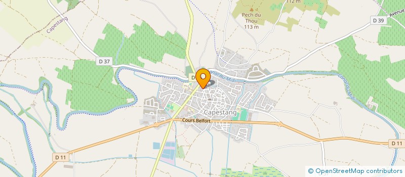 localisation de l'entreprise MONSIEUR ANTHONY BUSOM  CAPESTANG