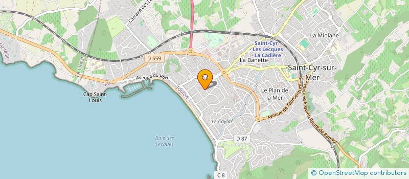 localisation de l'entreprise MONSIEUR ANTHONY CACCIATORE à SAINT-CYR-SUR-MER