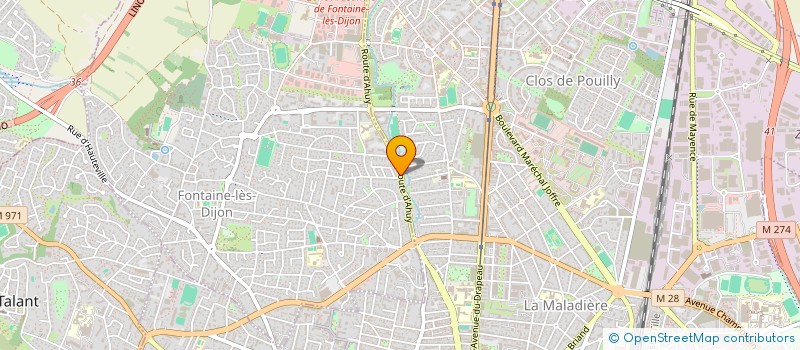 localisation de l'entreprise MONSIEUR ANTHONY CAGNIN  FONTAINE-LES-DIJON