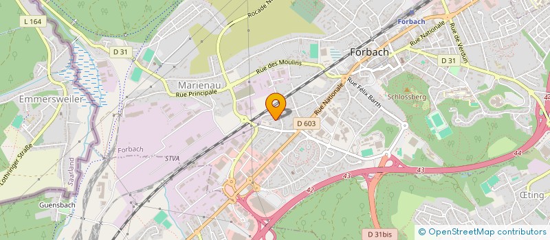 localisation de l'entreprise MONSIEUR ANTHONY CAHN  FORBACH