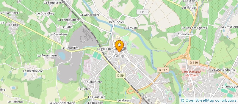 localisation de l'entreprise MONSIEUR ANTHONY CAILLAUD  GORGES