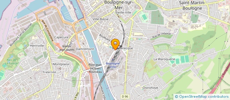 localisation de l'entreprise MONSIEUR ANTHONY CAMPAGNE  BOULOGNE-SUR-MER