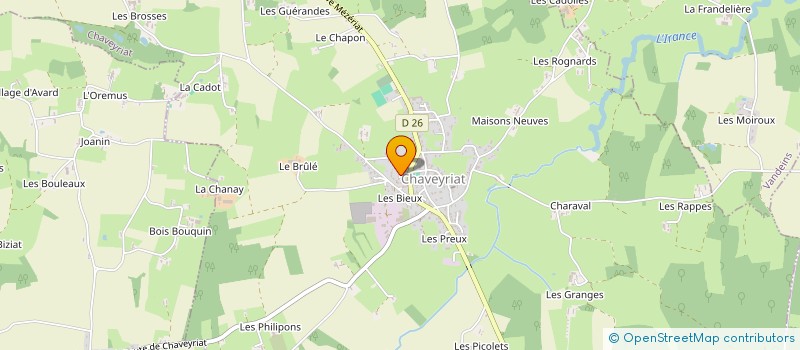 localisation de l'entreprise MONSIEUR ANTHONY CAMPOS à CHAVEYRIAT