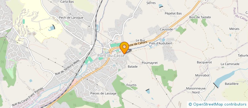 localisation de l'entreprise MONSIEUR ANTHONY CAPDEVILLE  SAINT-CAPRAIS-DE-LERM